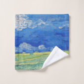 Vincent van Gogh - Wheatfields under Thunderclouds Badhandtuch Set (Waschlappen)