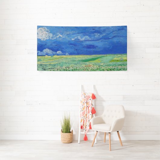 Vincent van Gogh - Wheatfields under Thunderclouds Banner (Insitu)