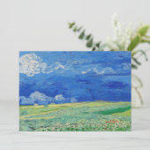 Vincent van Gogh - Wheatfields under Thunderclouds Dankeskarte (Stehend Vorderseite)