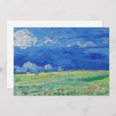 Vincent van Gogh - Wheatfields under Thunderclouds Dankeskarte (Vorne/Hinten)