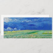 Vincent van Gogh - Wheatfields under Thunderclouds Einladung (Vorne/Hinten)