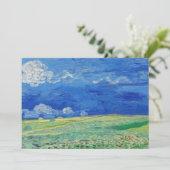 Vincent van Gogh - Wheatfields under Thunderclouds Einladung (Stehend Vorderseite)