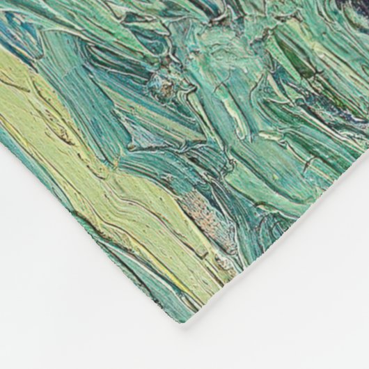 Vincent van Gogh - Wheatfields under Thunderclouds Fleecedecke (Ecke)