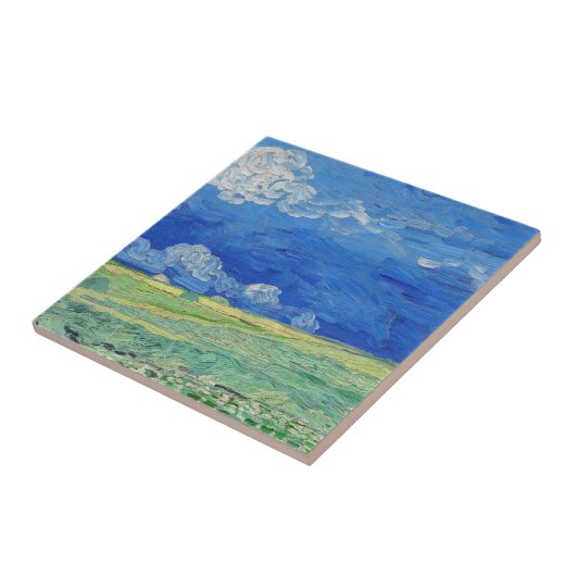 Vincent van Gogh - Wheatfields under Thunderclouds Fliese (Seite)
