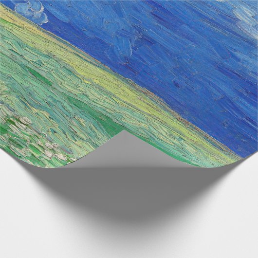 Vincent van Gogh - Wheatfields under Thunderclouds Geschenkpapier (Ecke)
