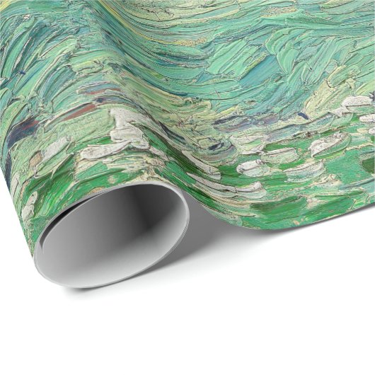 Vincent van Gogh - Wheatfields under Thunderclouds Geschenkpapier (Rolleneckpunkt)