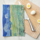 Vincent van Gogh - Wheatfields under Thunderclouds Geschirrtuch (Viertel Falte)