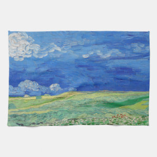 Vincent van Gogh - Wheatfields under Thunderclouds Geschirrtuch
