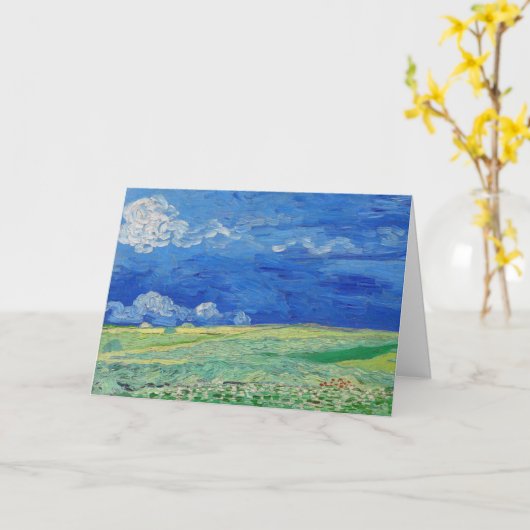 Vincent van Gogh - Wheatfields under Thunderclouds Karte (Gelbe Blume)