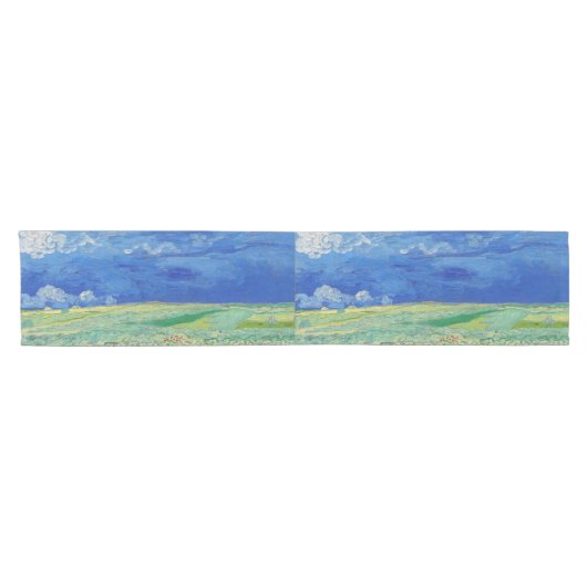 Vincent van Gogh - Wheatfields under Thunderclouds Kurzer Tischläufer (Horizontal)