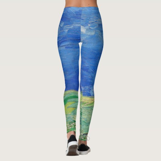 Vincent van Gogh - Wheatfields under Thunderclouds Leggings (Rückseite)
