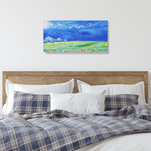 Vincent van Gogh - Wheatfields under Thunderclouds Leinwanddruck (Insitu (Schlafzimmer))