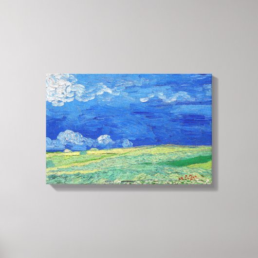 Vincent van Gogh - Wheatfields under Thunderclouds Leinwanddruck (Vorderseite)