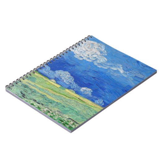 Vincent van Gogh - Wheatfields under Thunderclouds Notizblock (Linke Seite)