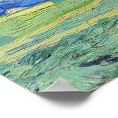 Vincent van Gogh - Wheatfields under Thunderclouds Poster (Ecke)
