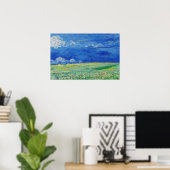 Vincent van Gogh - Wheatfields under Thunderclouds Poster (Heimbüro)