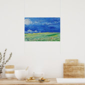 Vincent van Gogh - Wheatfields under Thunderclouds Poster (Küche)
