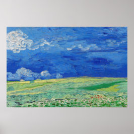 Vincent van Gogh - Wheatfields under Thunderclouds Poster