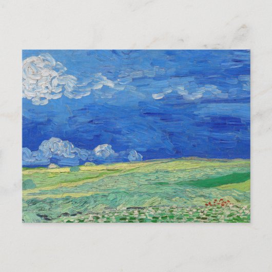 Vincent van Gogh - Wheatfields under Thunderclouds Postkarte (Vorderseite)
