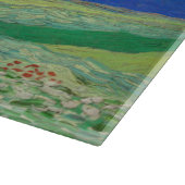 Vincent van Gogh - Wheatfields under Thunderclouds Schneidebrett (Ecke)