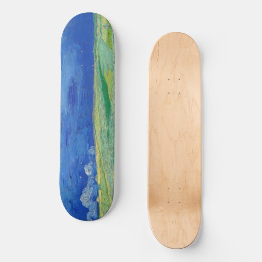 Vincent van Gogh - Wheatfields under Thunderclouds Skateboard (Vorderseite)