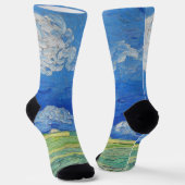 Vincent van Gogh - Wheatfields under Thunderclouds Socken (Gewinkelt)