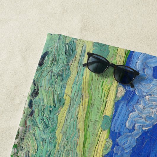 Vincent van Gogh - Wheatfields under Thunderclouds Strandtuch (Beispiel)