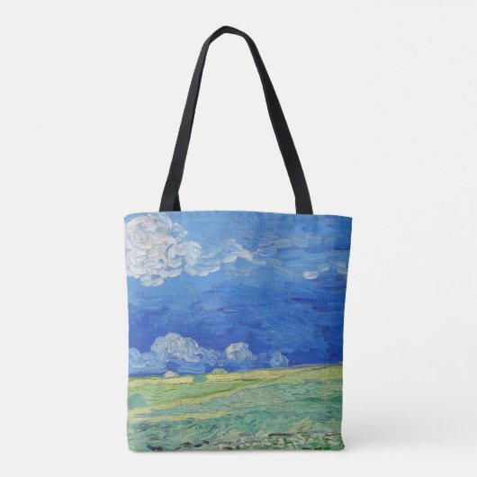 Vincent van Gogh - Wheatfields under Thunderclouds Tasche (Rückseite)