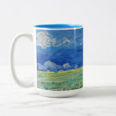 Vincent van Gogh - Wheatfields under Thunderclouds Zweifarbige Tasse (Links)