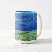 Vincent van Gogh - Wheatfields under Thunderclouds Zweifarbige Tasse (VorderseiteRechts)