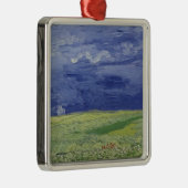 Vincent van Gogh | Wheatfields unter Thundercloud Ornament Aus Metall (Rechts)