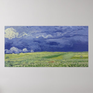 Vincent van Gogh   Wheatfields unter Thundercloud Poster