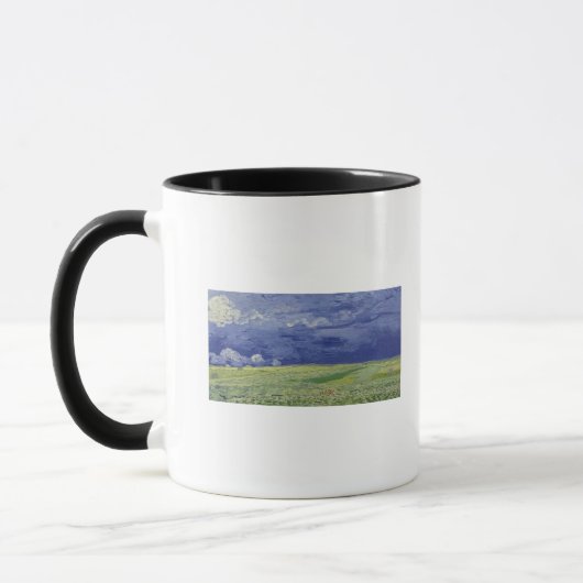 Vincent van Gogh | Wheatfields unter Thundercloud Tasse (Links)