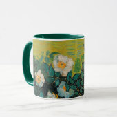 Vincent Van Gogh Wild Rose Vintage Blumenart Tasse (Vorderseite Links)