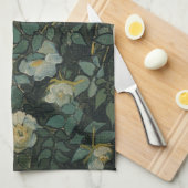 Vincent van Gogh - Wilde Rose Geschirrtuch (Viertel Falte)