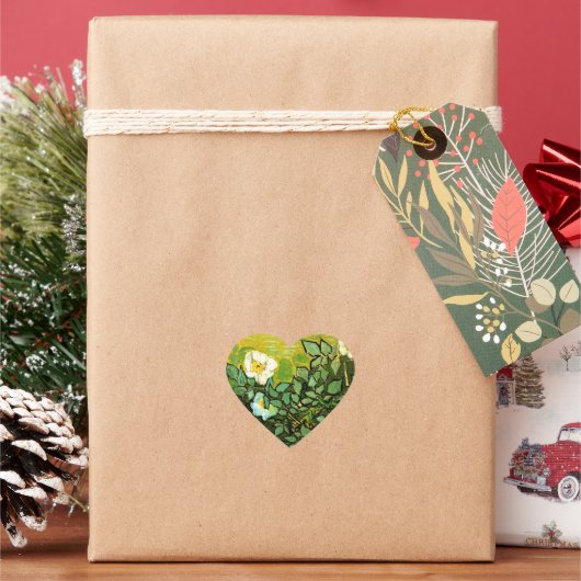 Vincent van Gogh - Wilde Rose, Herz-Aufkleber (Feiertag)