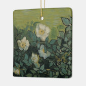 Vincent van Gogh - Wilde Rose Keramikornament (Links)