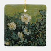 Vincent van Gogh - Wilde Rose Keramikornament (Rückseite)
