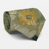 Vincent van Gogh - Wilde Rose Krawatte (Gerollt)