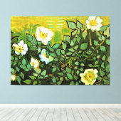 Vincent van Gogh - Wilde Rose, Leinwanddruck (Insitu (Holzboden))