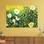 Vincent van Gogh - Wilde Rose, Leinwanddruck (Insitu (Wohnzimmer))