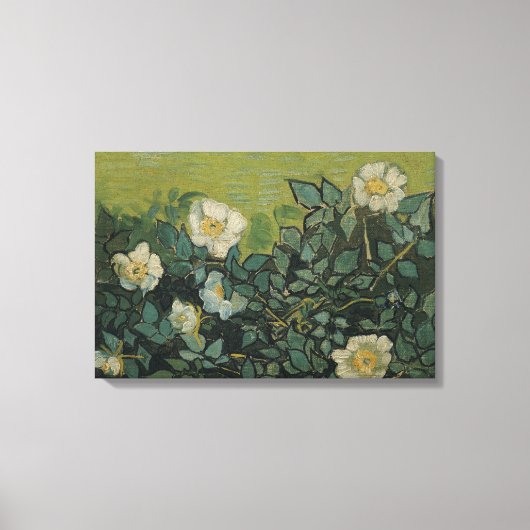 Vincent van Gogh - Wilde Rose Leinwanddruck (Vorderseite)
