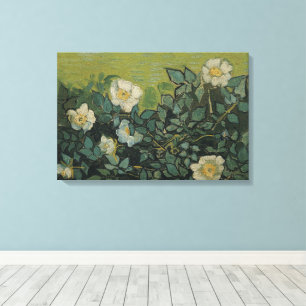 Vincent van Gogh - Wilde Rosen Leinwanddruck