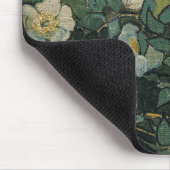Vincent van Gogh - Wilde Rosen Mousepad (Ecke)