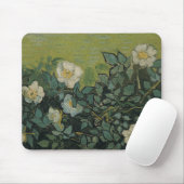 Vincent van Gogh - Wilde Rosen Mousepad (Mit Mouse)