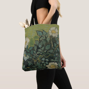 Vincent van Gogh - Wilde Rosen Tasche