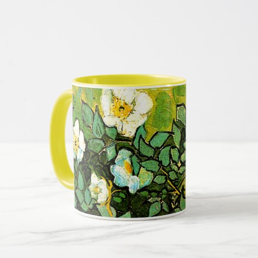 Vincent van Gogh - Wilde Rosen, Tasse (Vorderseite Links)