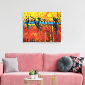 Vincent Van Gogh - Willows über Sunset Fine Art Leinwanddruck (Insitu (Wohnzimmer))