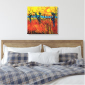 Vincent Van Gogh - Willows über Sunset Fine Art Leinwanddruck (Insitu (Schlafzimmer))