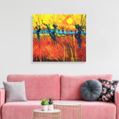 Vincent Van Gogh - Willows über Sunset Fine Art Leinwanddruck (Insitu (Wohnzimmer))